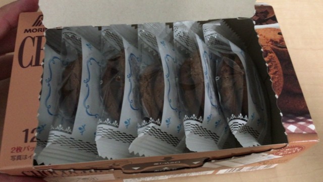 森永チョコチップクッキーの包装